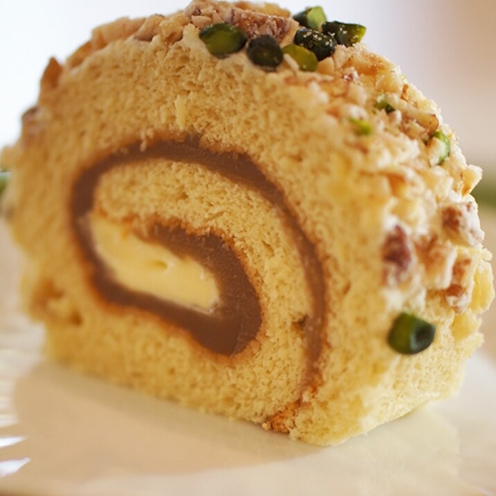 ざくざく アーモンド生地のキャラメルロールケーキ レシピ 作り方 By 楽天出店店舗 茜丸本舗 楽天レシピ